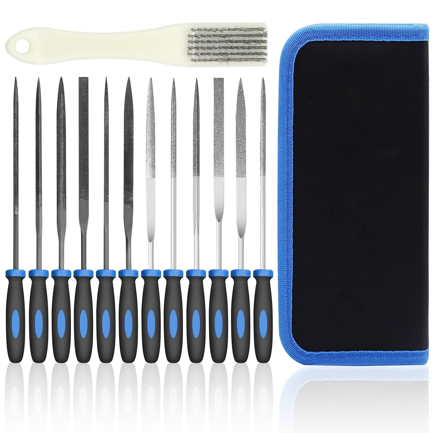 13Pcs Metal Needle File Set Small Hardened Carbon Steel Mini Hand Metal Tools