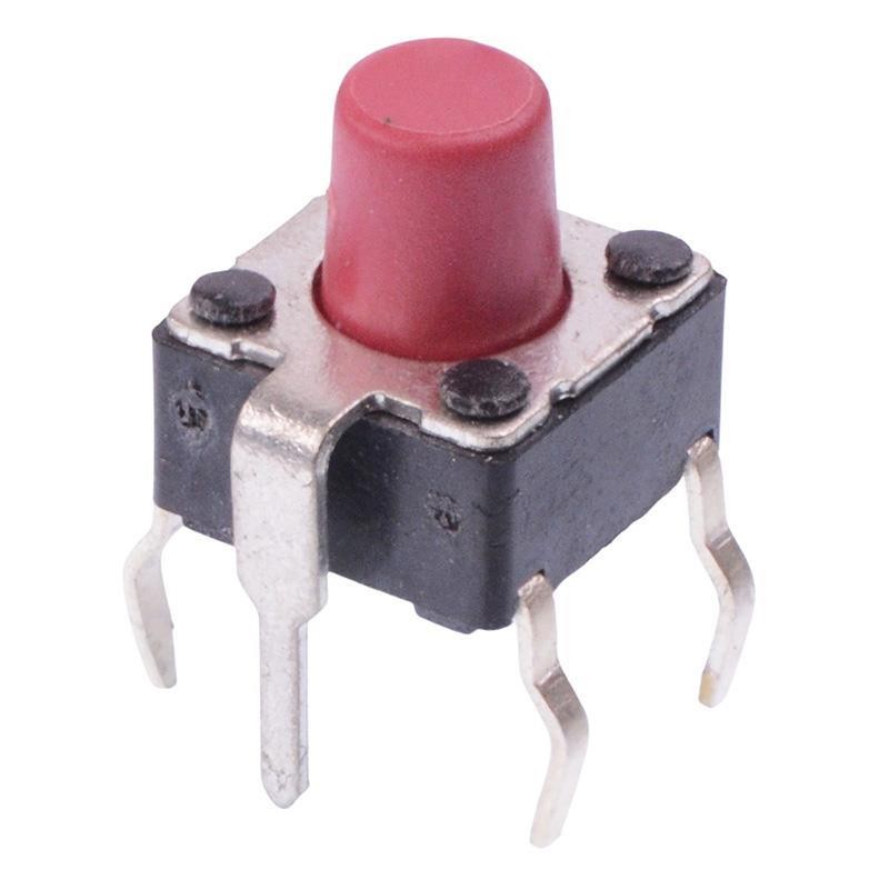 50 x DTSG63R APEM 13mm PCB Tactile Switch 6x6mm SPST