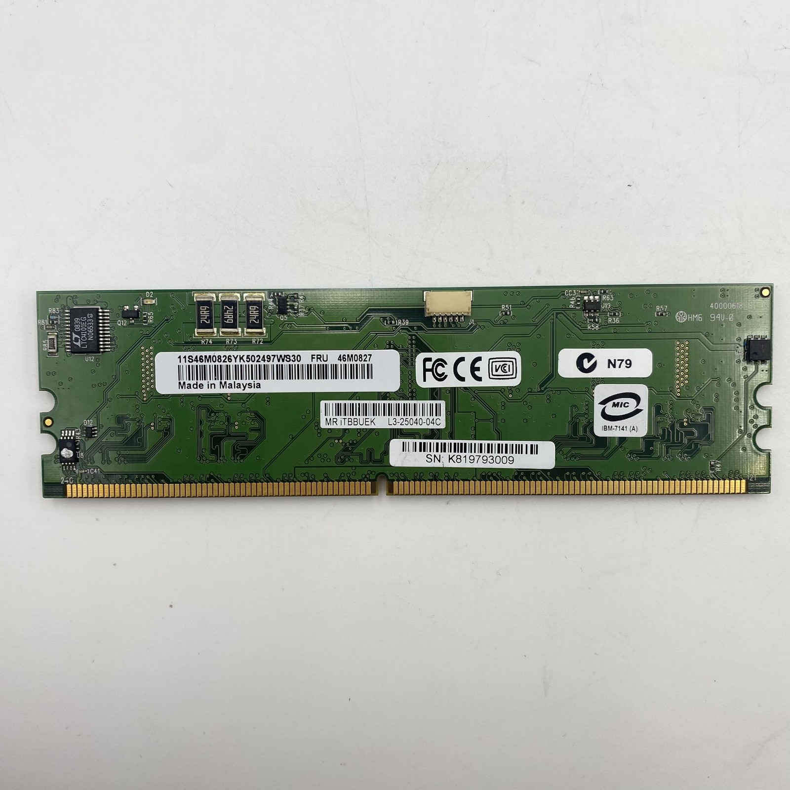 IBM ServeRAID MR10K SAS SATA RAID Controller Card 46M0827