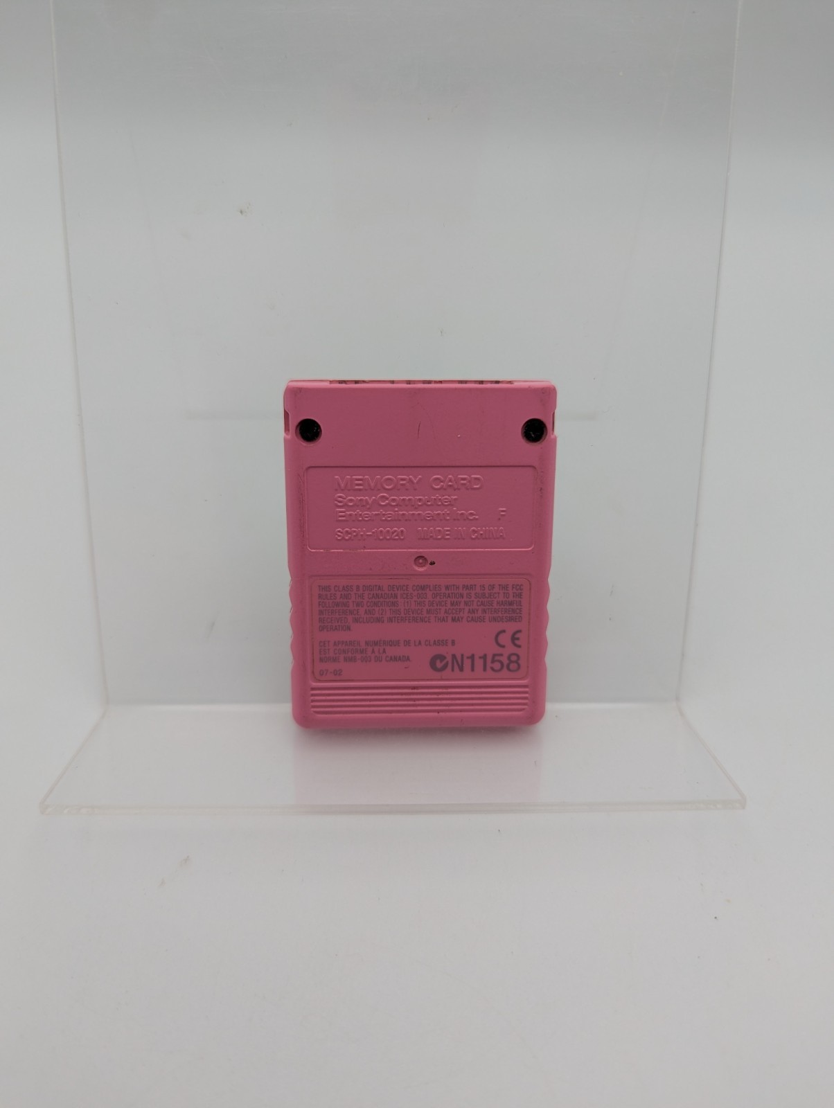 Genuine OEM Sony Playstation 2 PS2 Pink 8MB Memory Card
