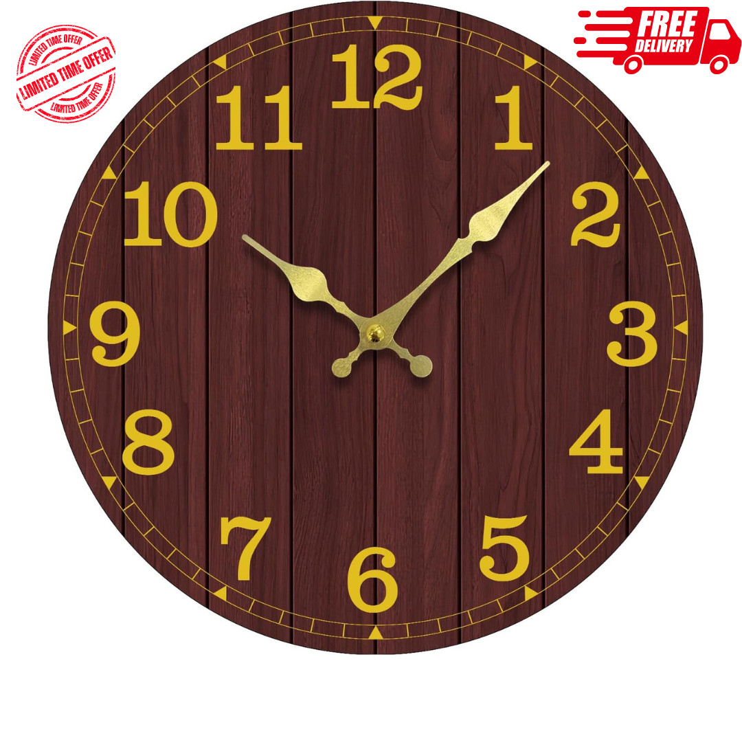 Wall Clock, Modern Wall Clocks Battery Operated Silent Non Ticking