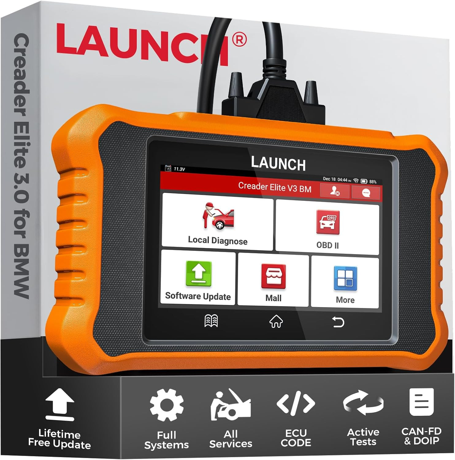 LAUNCH X431 Creader Elite V3 for BMW Car Diagnostic Tool Scanner Bidirectional