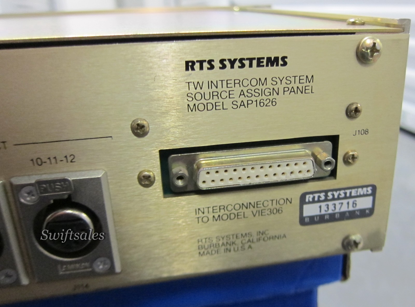 RTS Systems / Telex - SAP-1626 Source Assign Panel - Cleaned & Working - #5