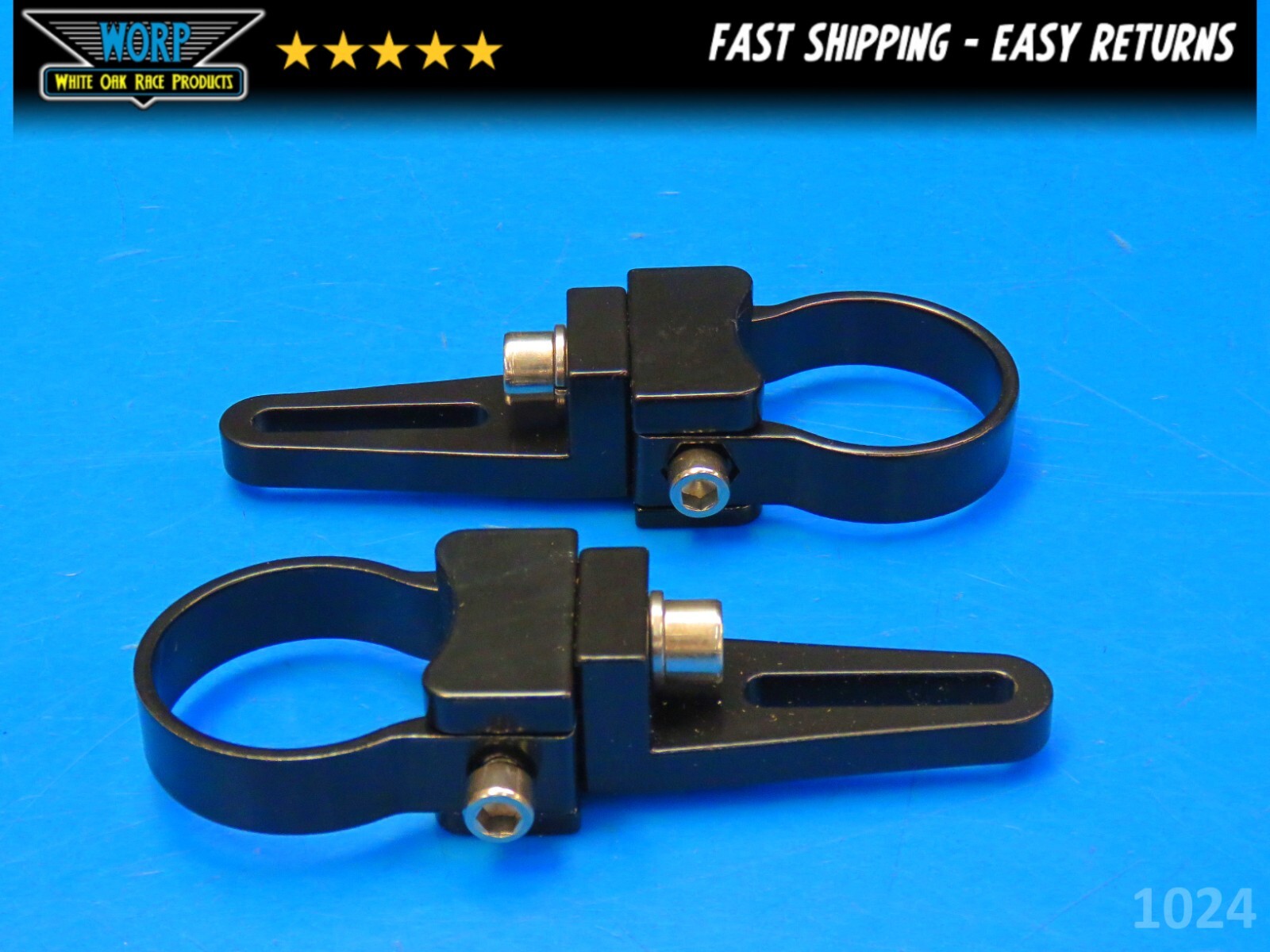 NEW UTV / OFFROAD 1.5" LIGHT BAR TUBE CAGE MOUNTS BLACK PAIR SET 1-1/2"
