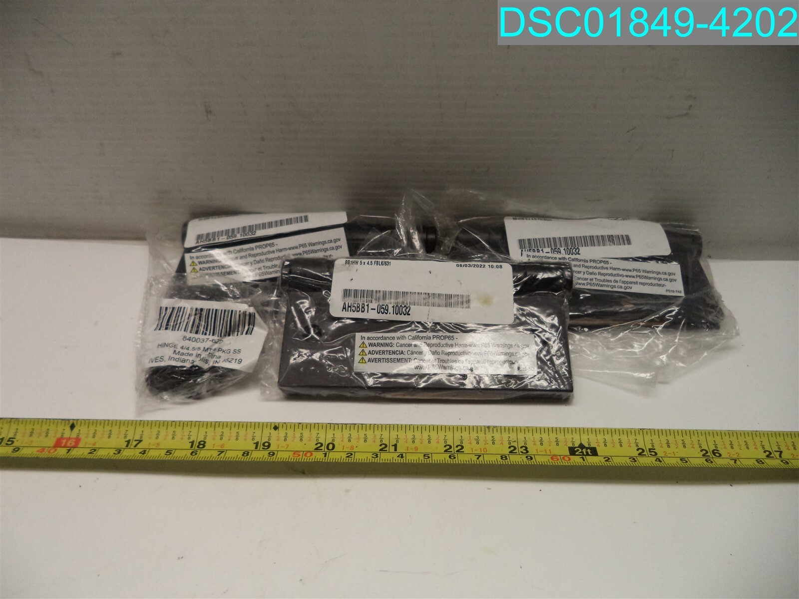 3PCS IVES HINGE BB1HW 5" X 4.5" FBLK/631 AH5BB1-059.10032