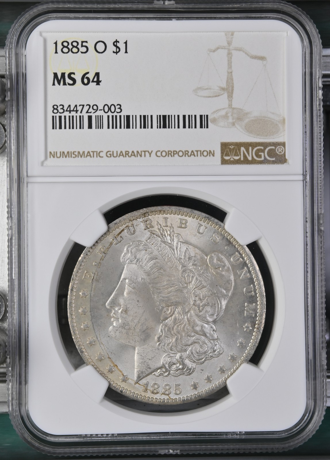 1885-O Morgan Dollar NGC Certified MS64