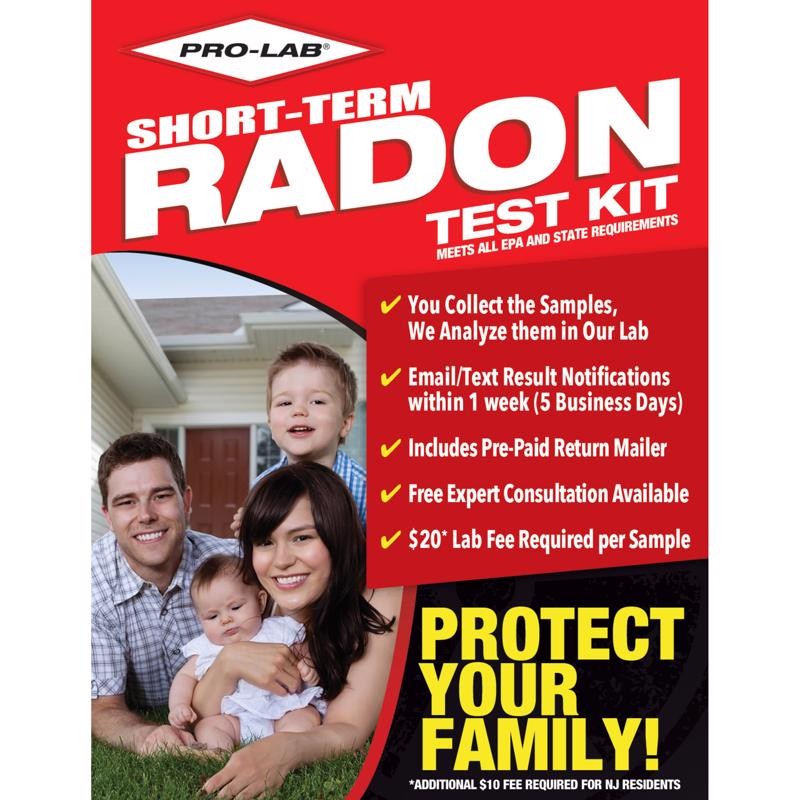 Pro-Lab RA100 Indoor Commercial & Residential Radon Gas Test Kit