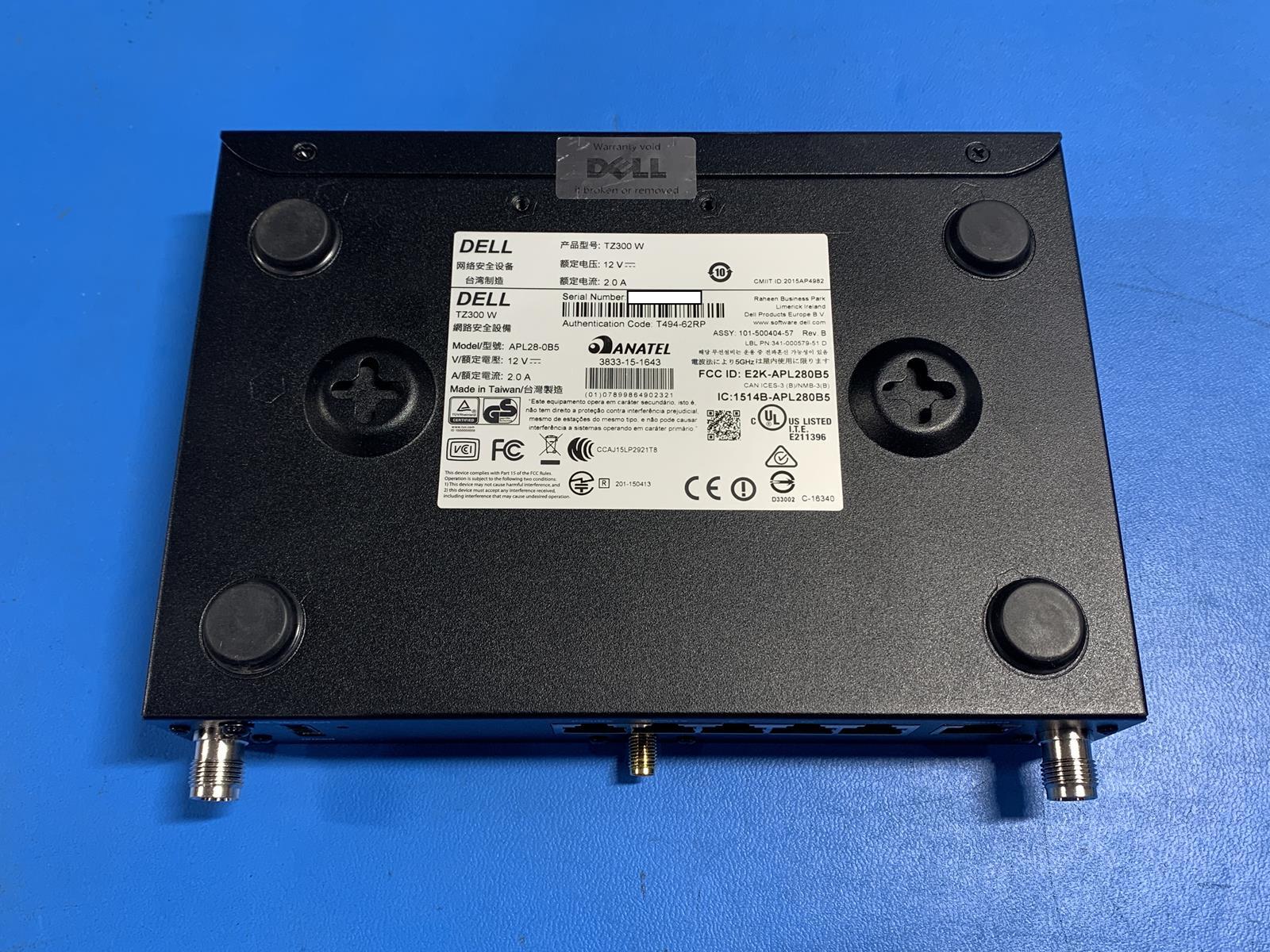 Dell TZ300 W Firewall Network Appliance