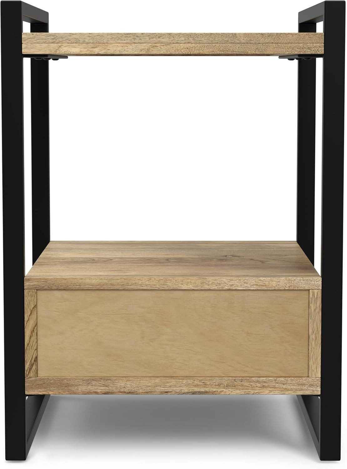 Warm Shaker 24" Wide Solid Wood Bedside Table in White