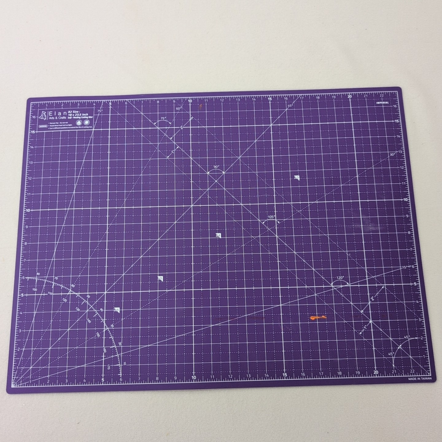 Elan A2 Purple/Pink Self-Healing Cutting Mat 18x24" Craft Hobby Sewing Board