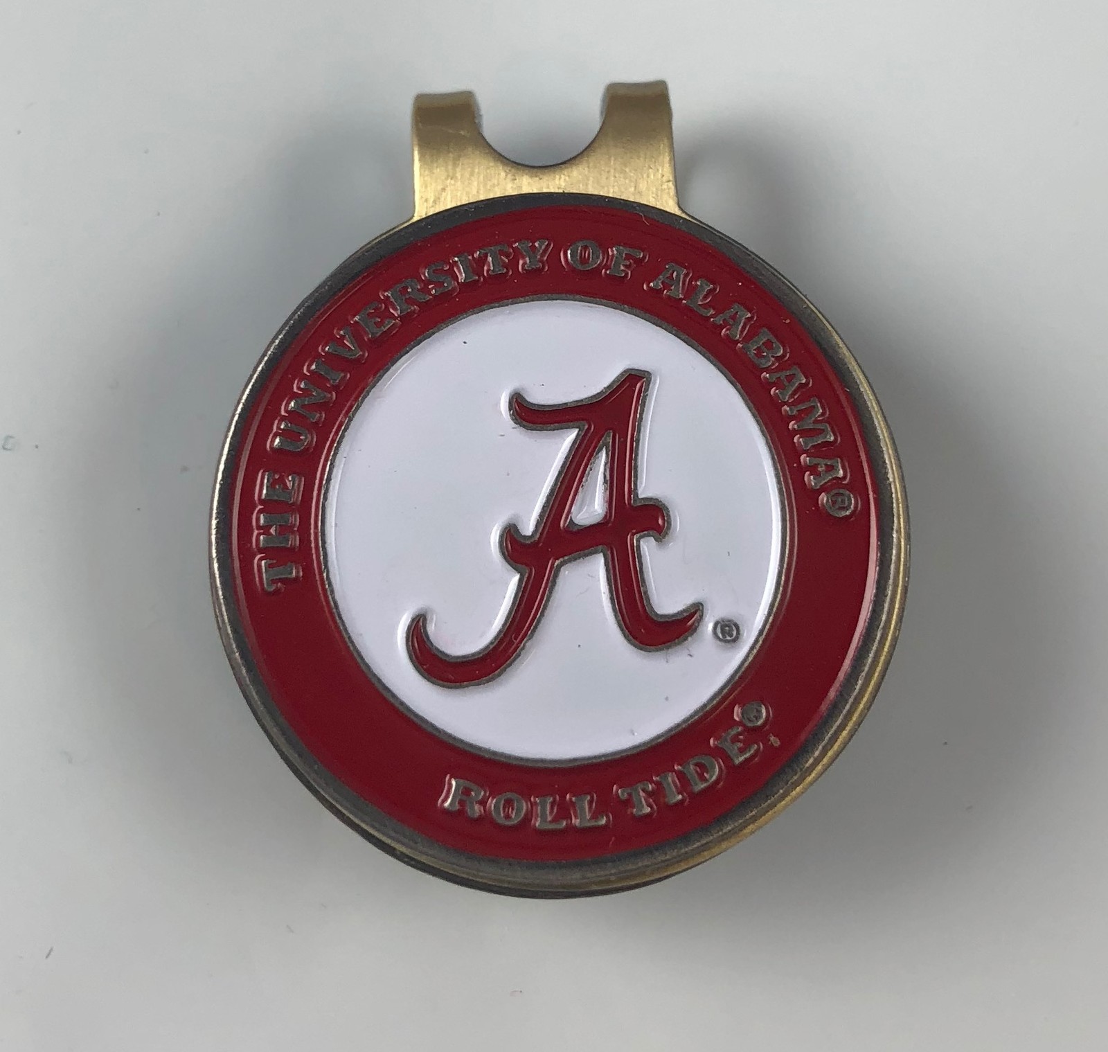 GOLF Bronze HATCLIP & ballmarker Alabama Crimson Tide Roll NEW