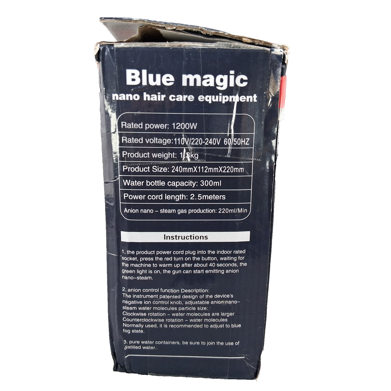 Blue Magic Nano Hair Care Equipment XH-040H