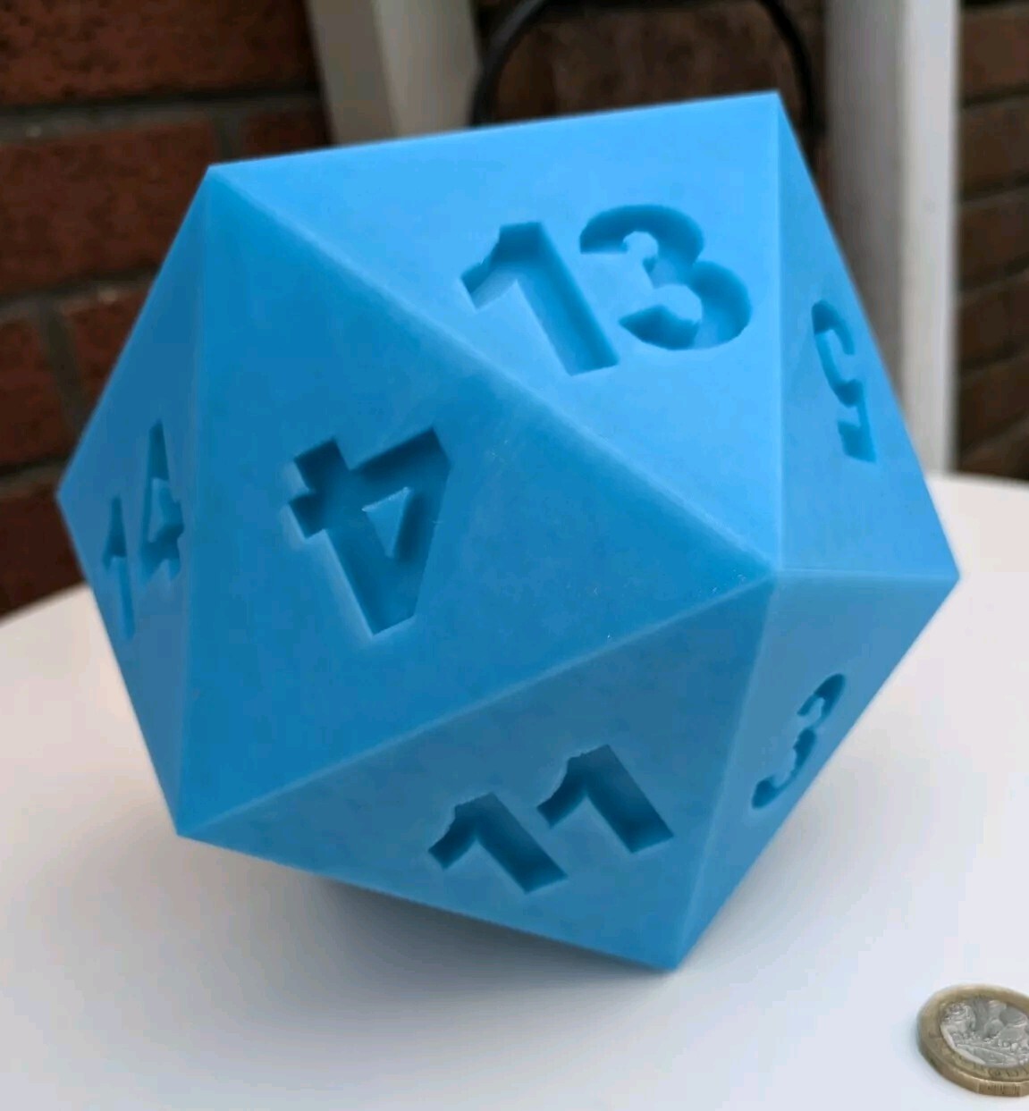 large glow in the dark D20 Dice