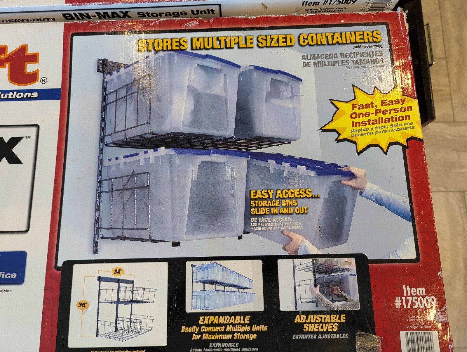 HyLoft Bin Max Storage Units- You Get 2 Brand New, Never Opened