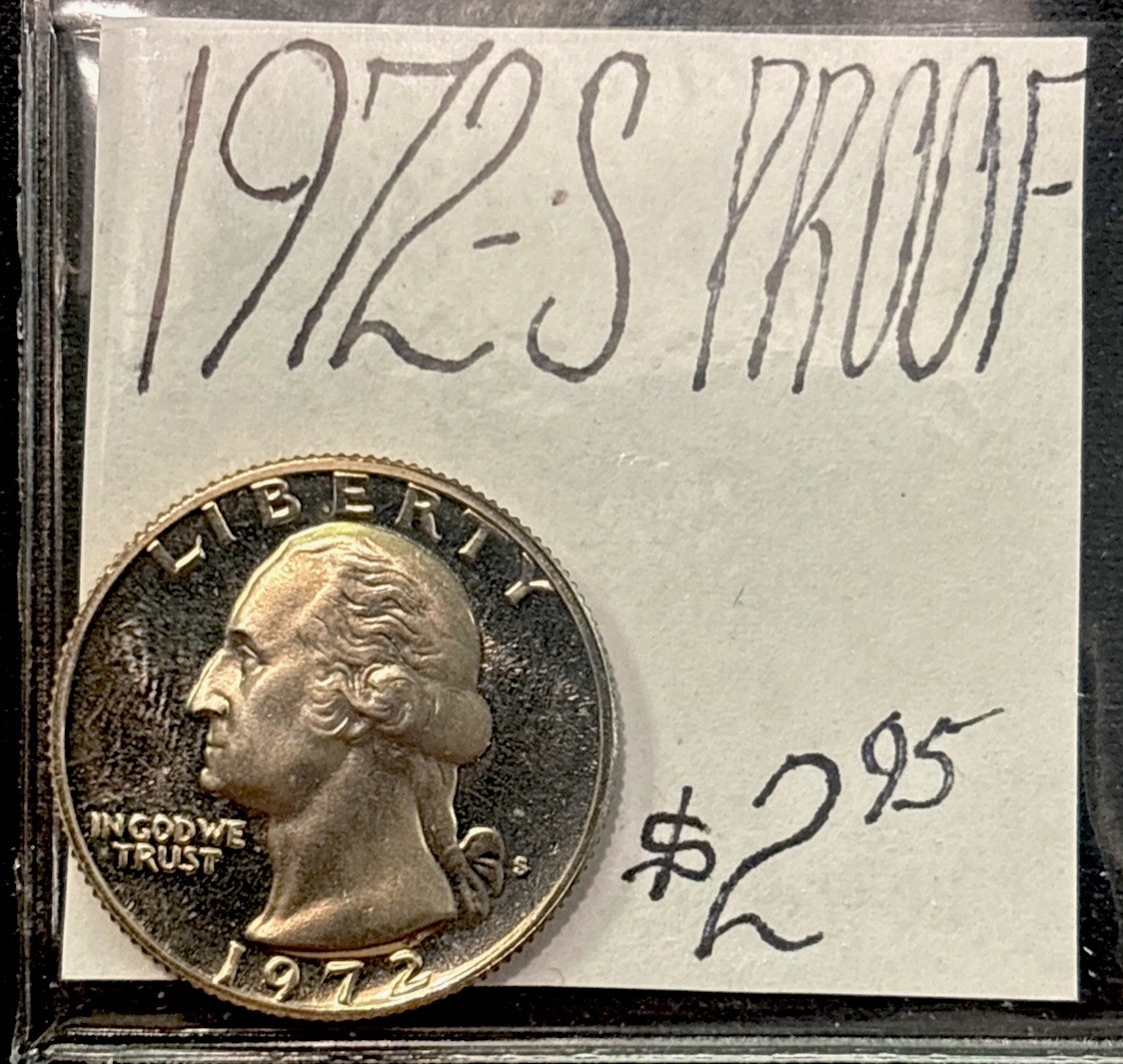 1972-S Proof  Quarter! ENN Coins
