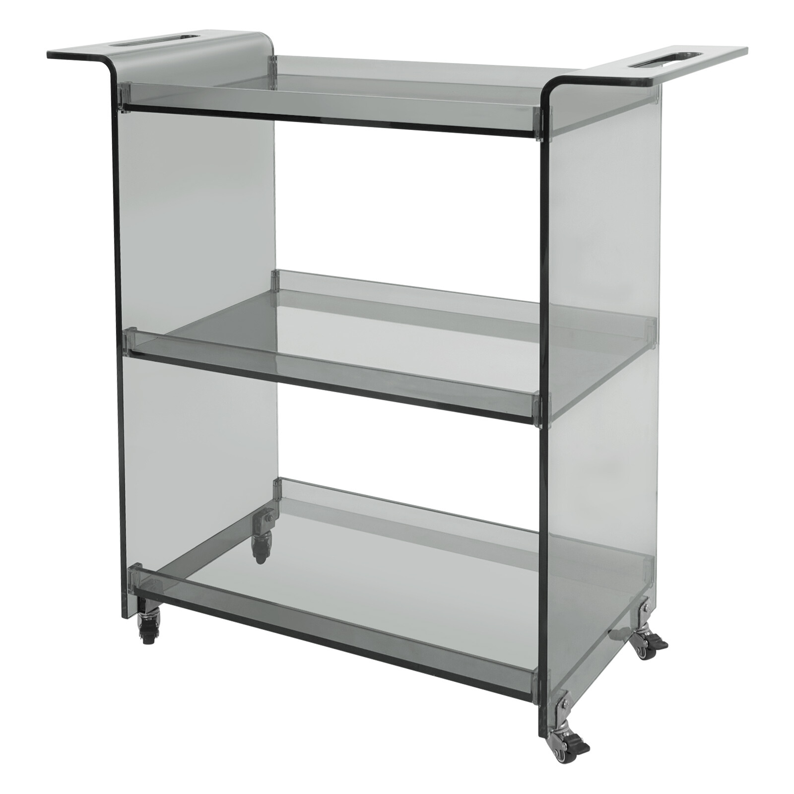 PC Cart with Wheels, Rolling Serving Cart, Mobile PC Rolling Cart