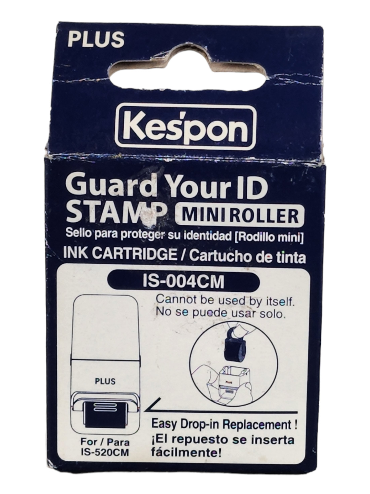 Kespon Guard Your ID Mini Roller Stamp Refill IS-004CM Ink Cartridge Replacement