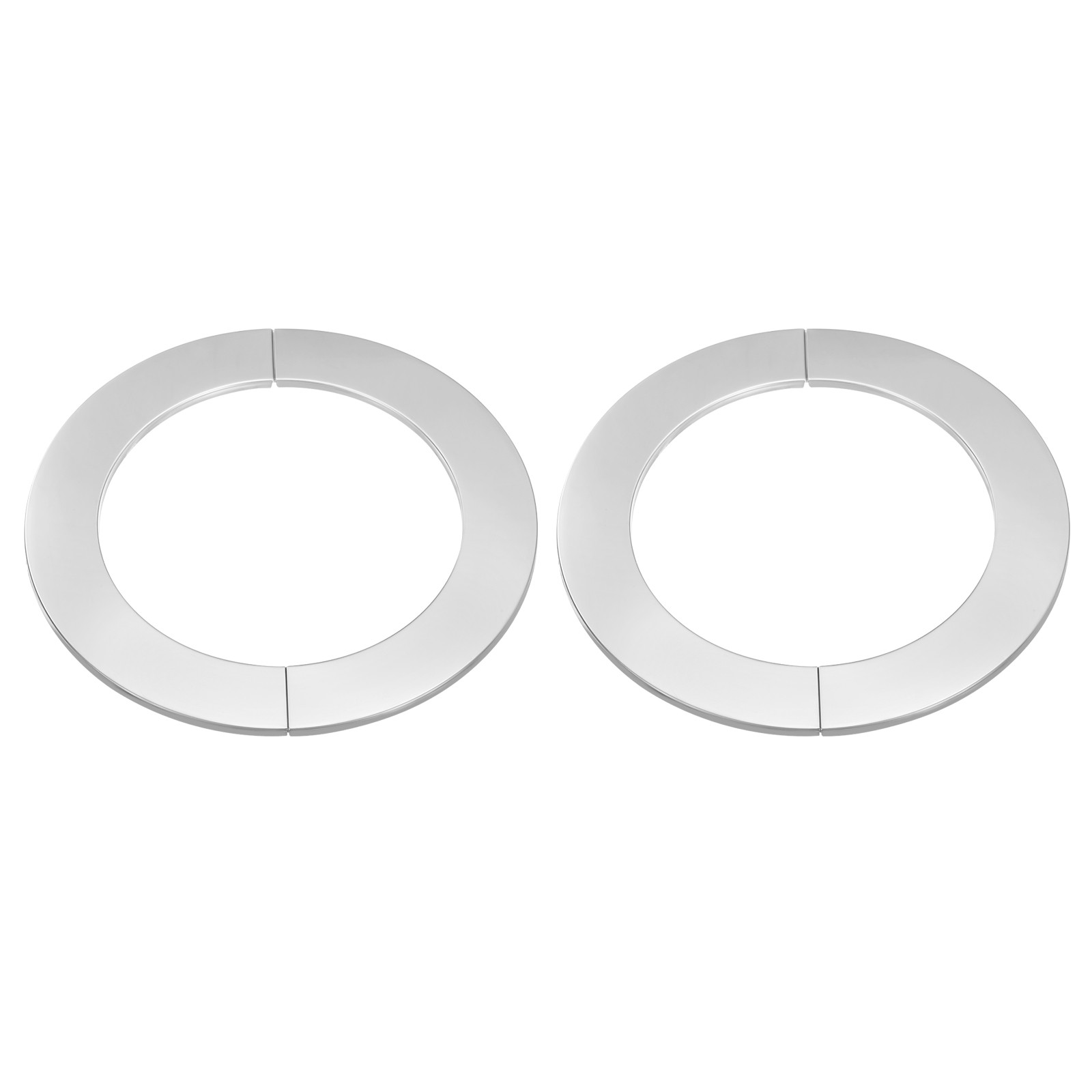 2pcs Wall Split Flange 4.88" Stainless Steel Self Adhesive Wall Hole Cover