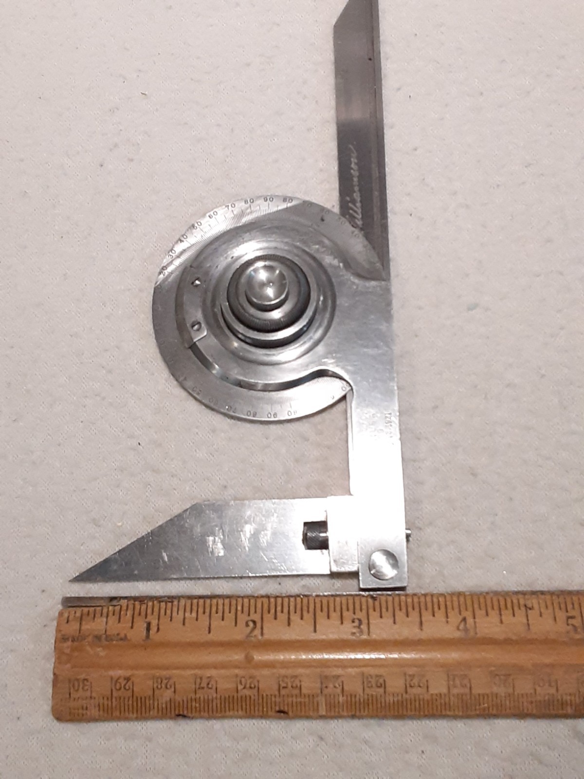 Vintage Starrett Bevel Protractor #359 Pat 1921