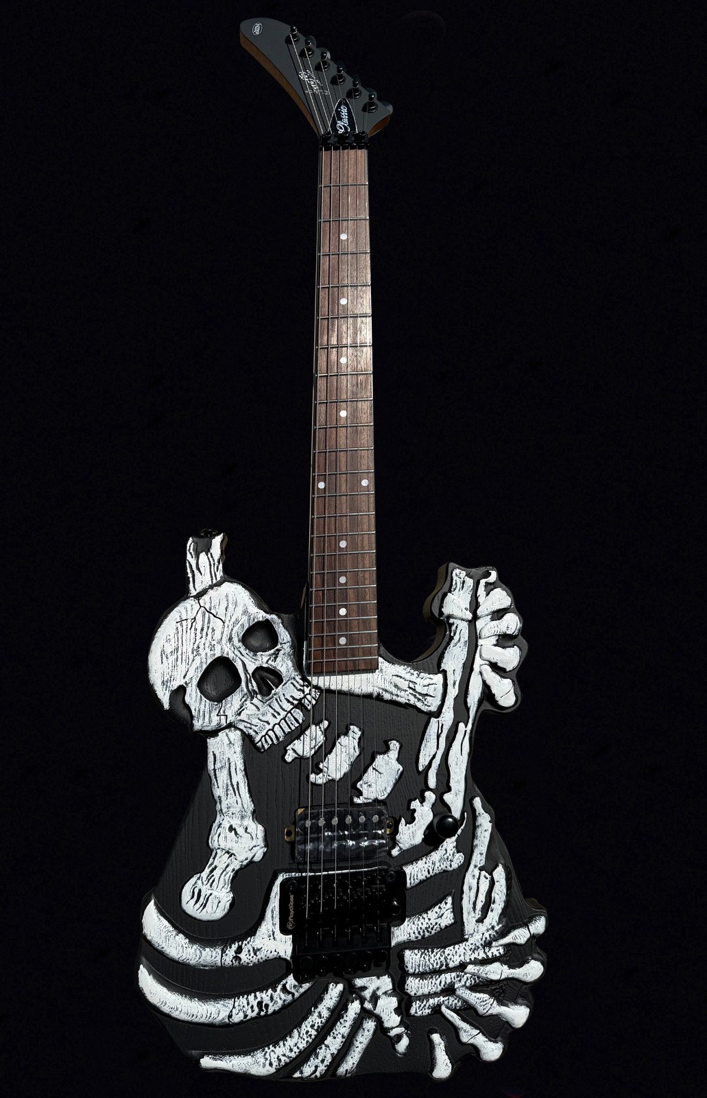 Firefly Bone Shredder Classic Model Electric Guitar Matte Black Ash Wood Body