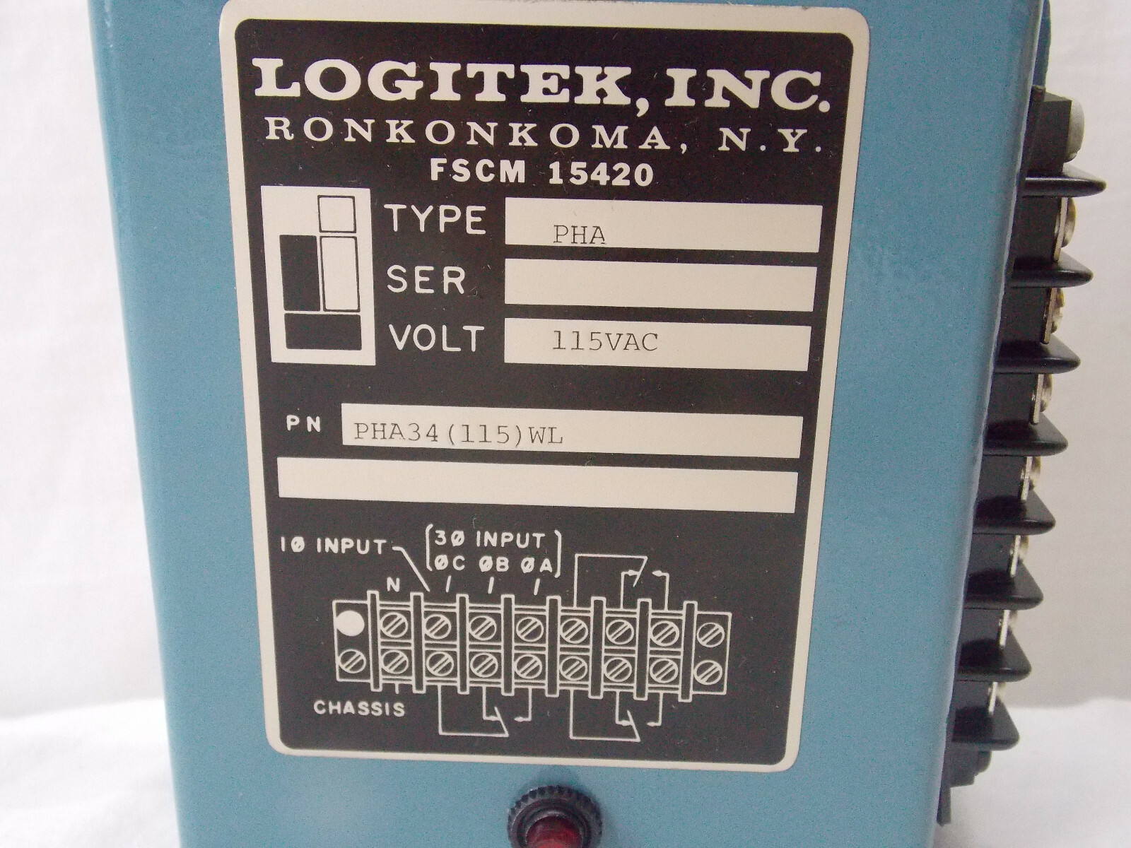 Logitek PHA 115VAC PHA(115)WL Power Supply(?)