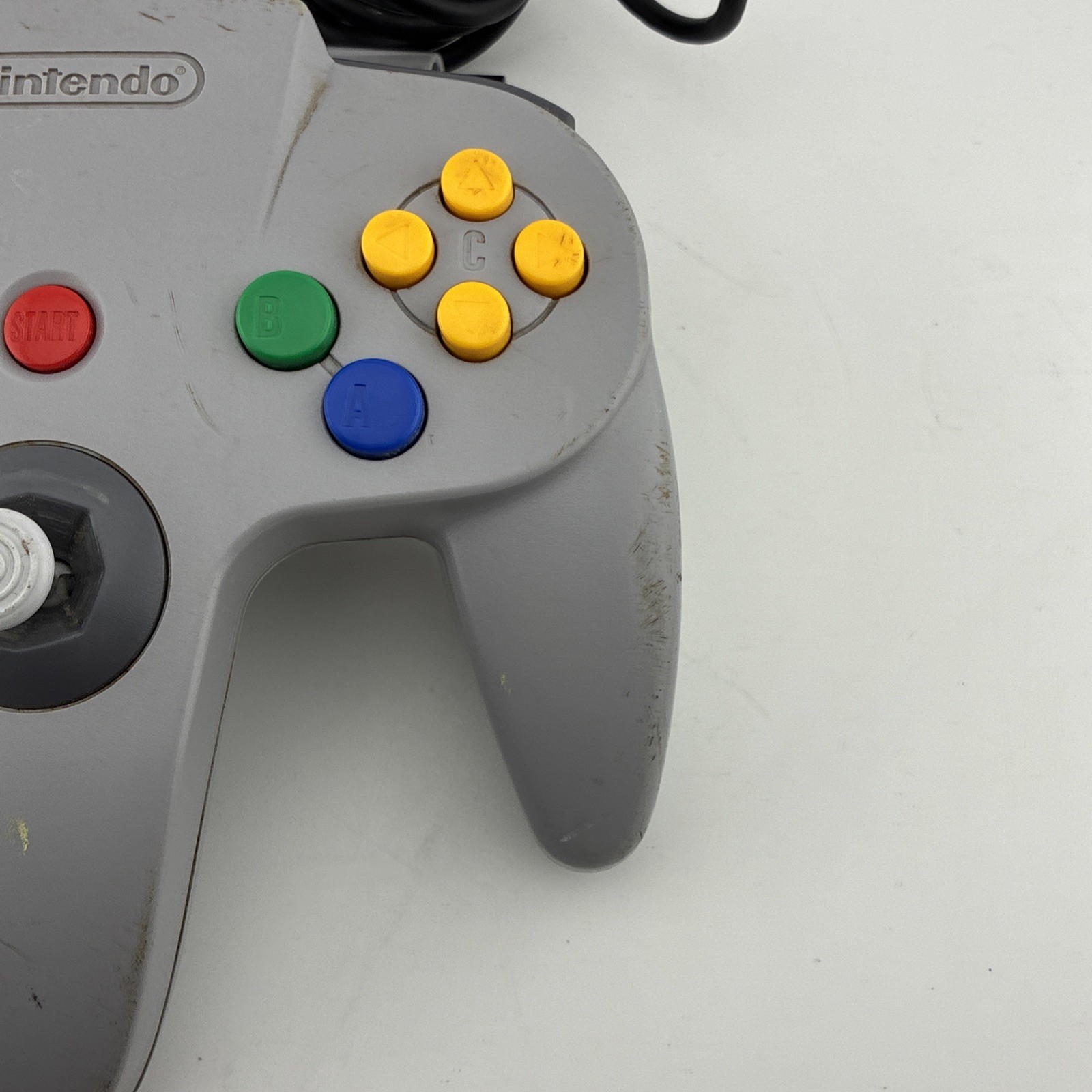 Nintendo 64 Controller Solid Gray NUS-005 Official N64 OEM Tested Loose Stick