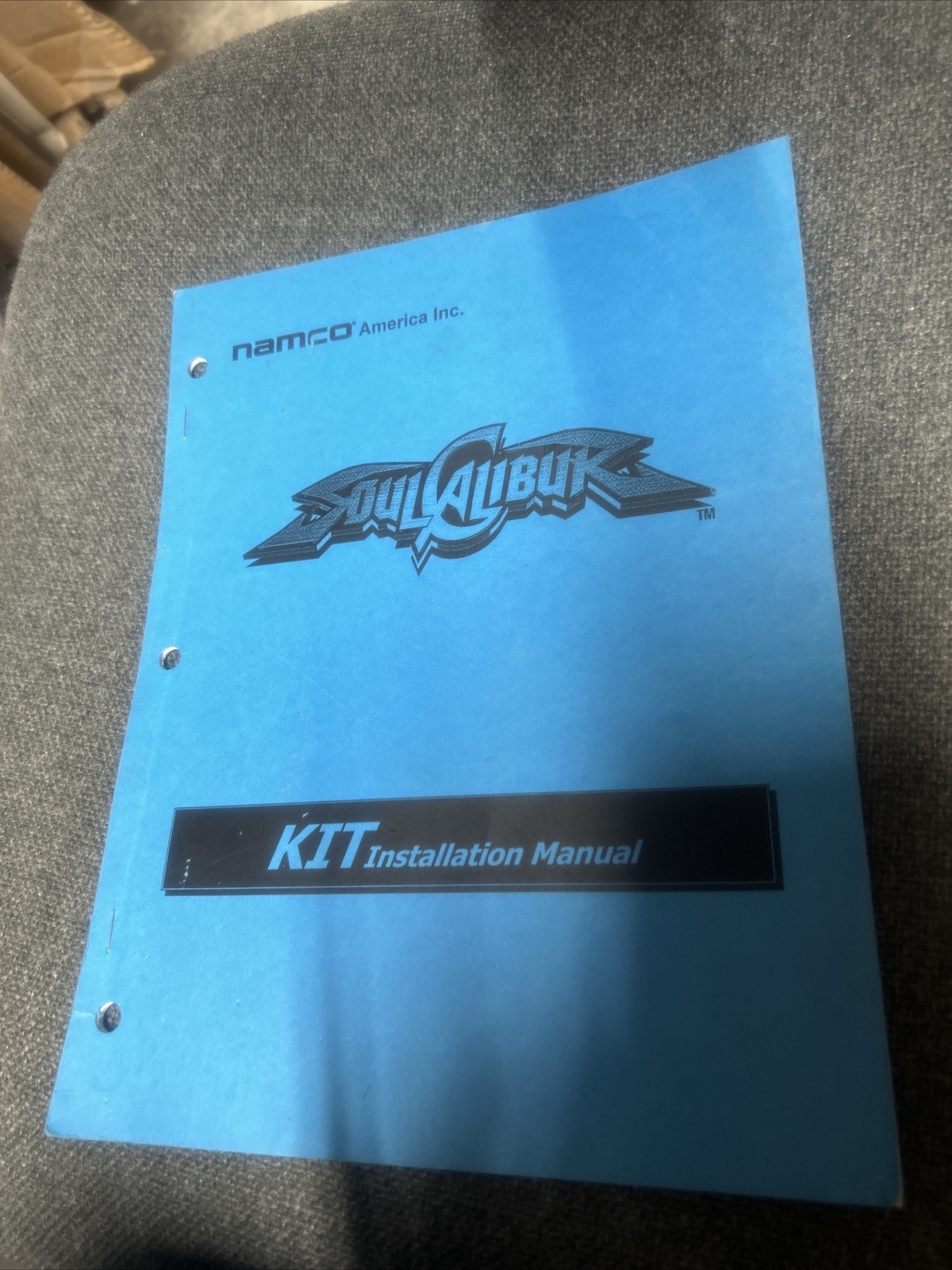 Namco SOUL CALIBUR Arcade Video Game Manual - good used original