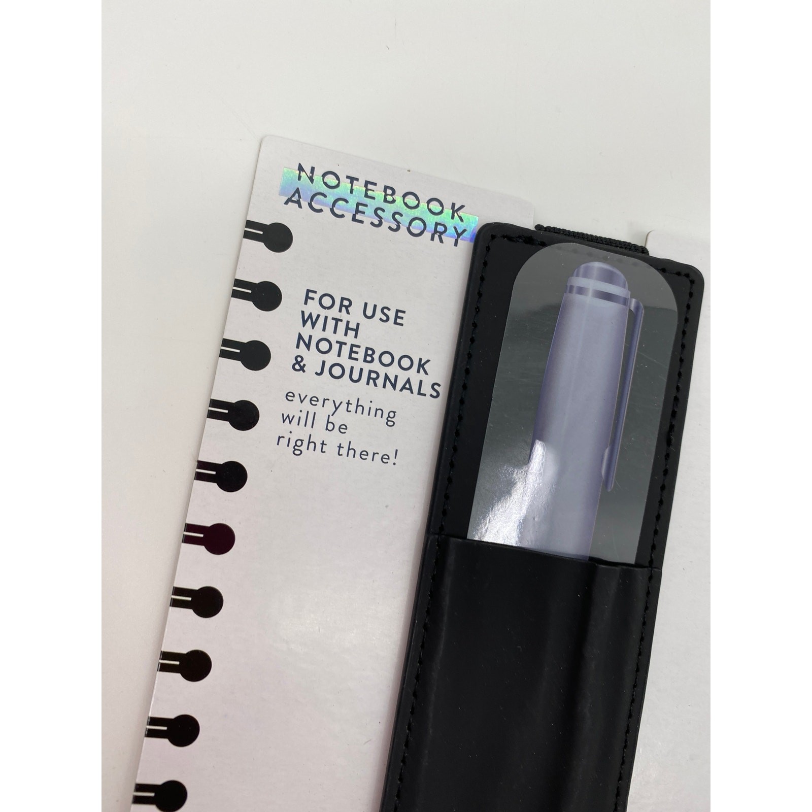 Notebook Accessory Pen Holder for use with Notebooks & Journals NEW Black