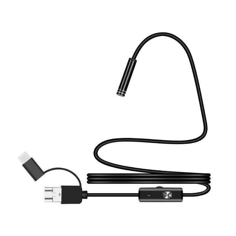 3in1 USB Type-C 5.5mm Endoscope Borescope Inspection HD Camera For Android PC