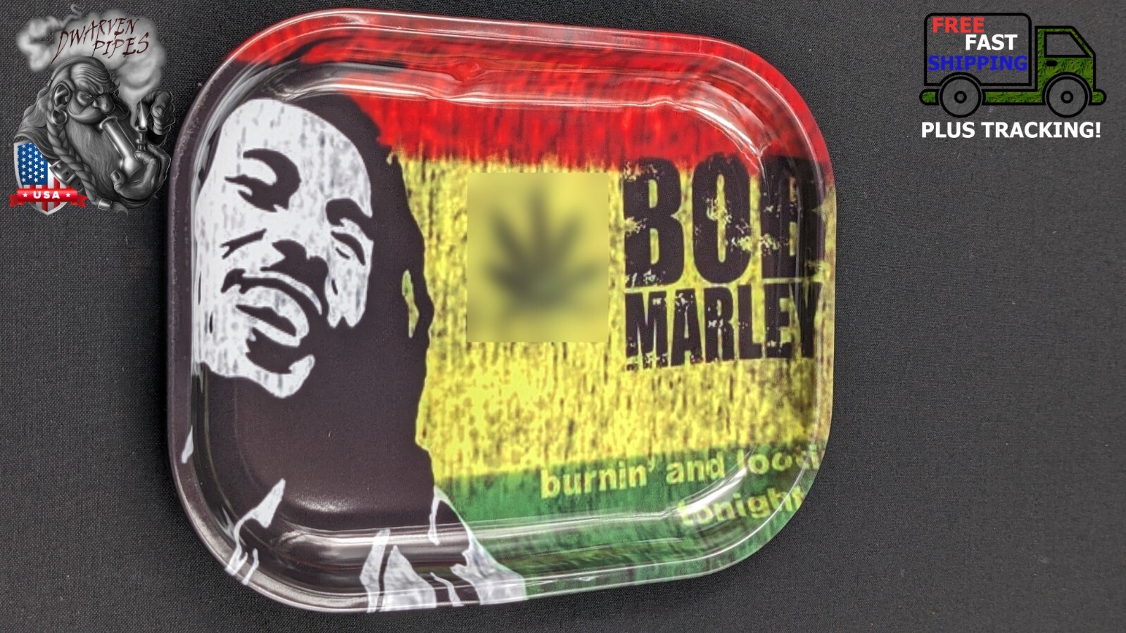 Metal Tobacco Rolling Tray 7x5.5" 23