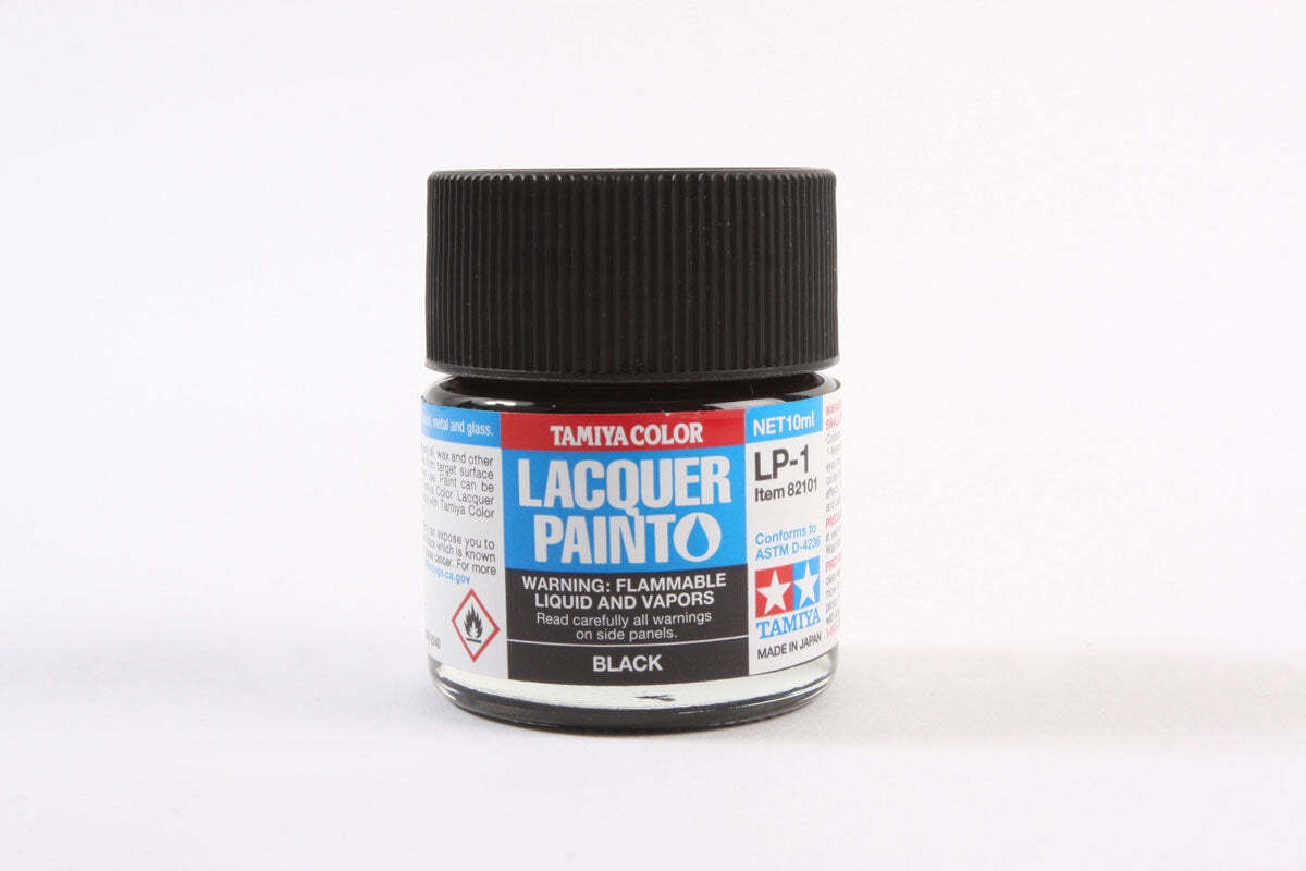Tamiya 82101 LP-1 Black Lacquer Paint 10ml TAM82101 - US
