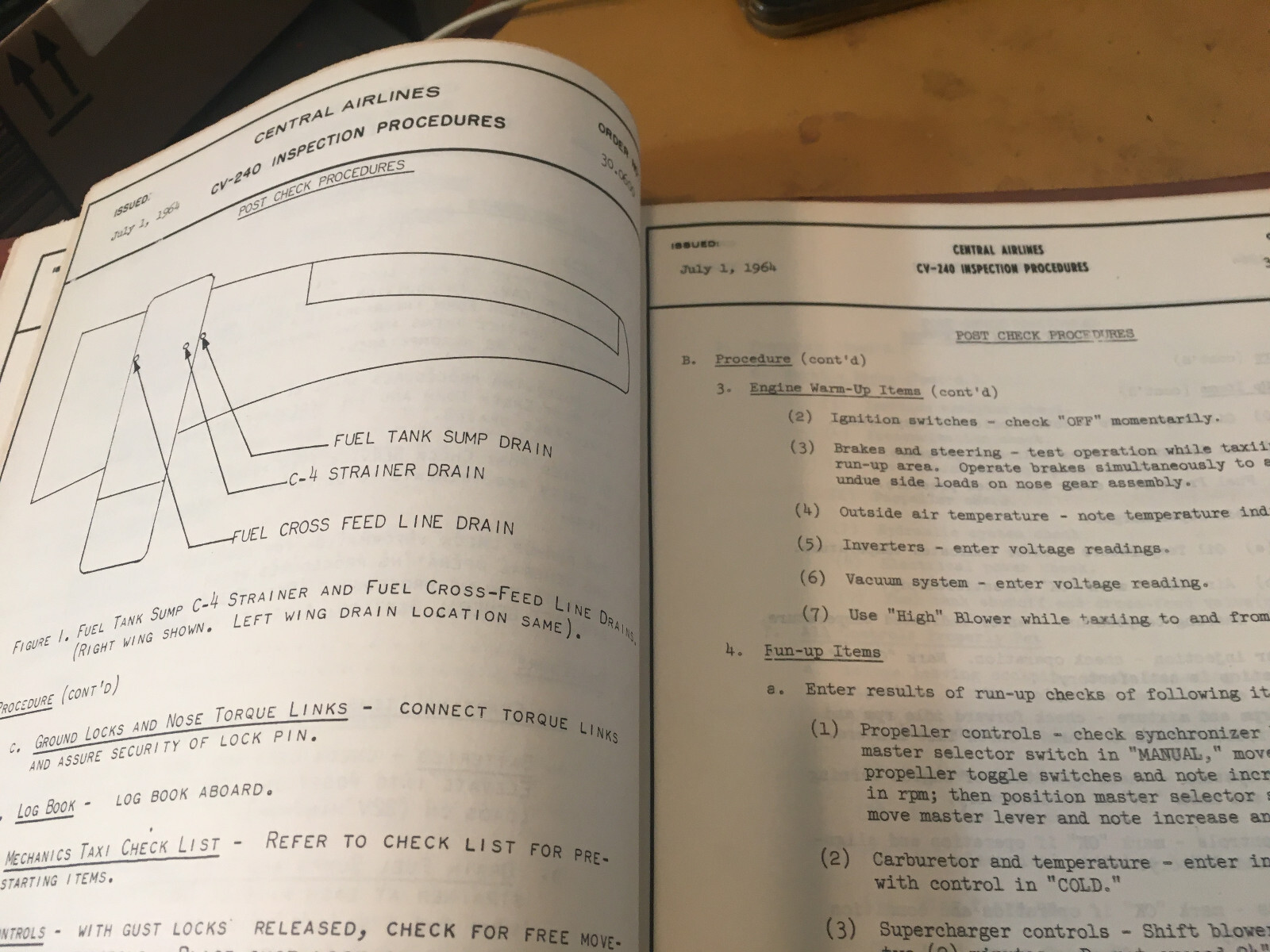 Convair CV-240 Inspection Procedures