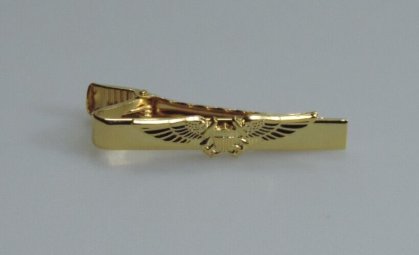 US Navy Flight Officer Tie Clasp ~ Gold Tone Tie Clasp