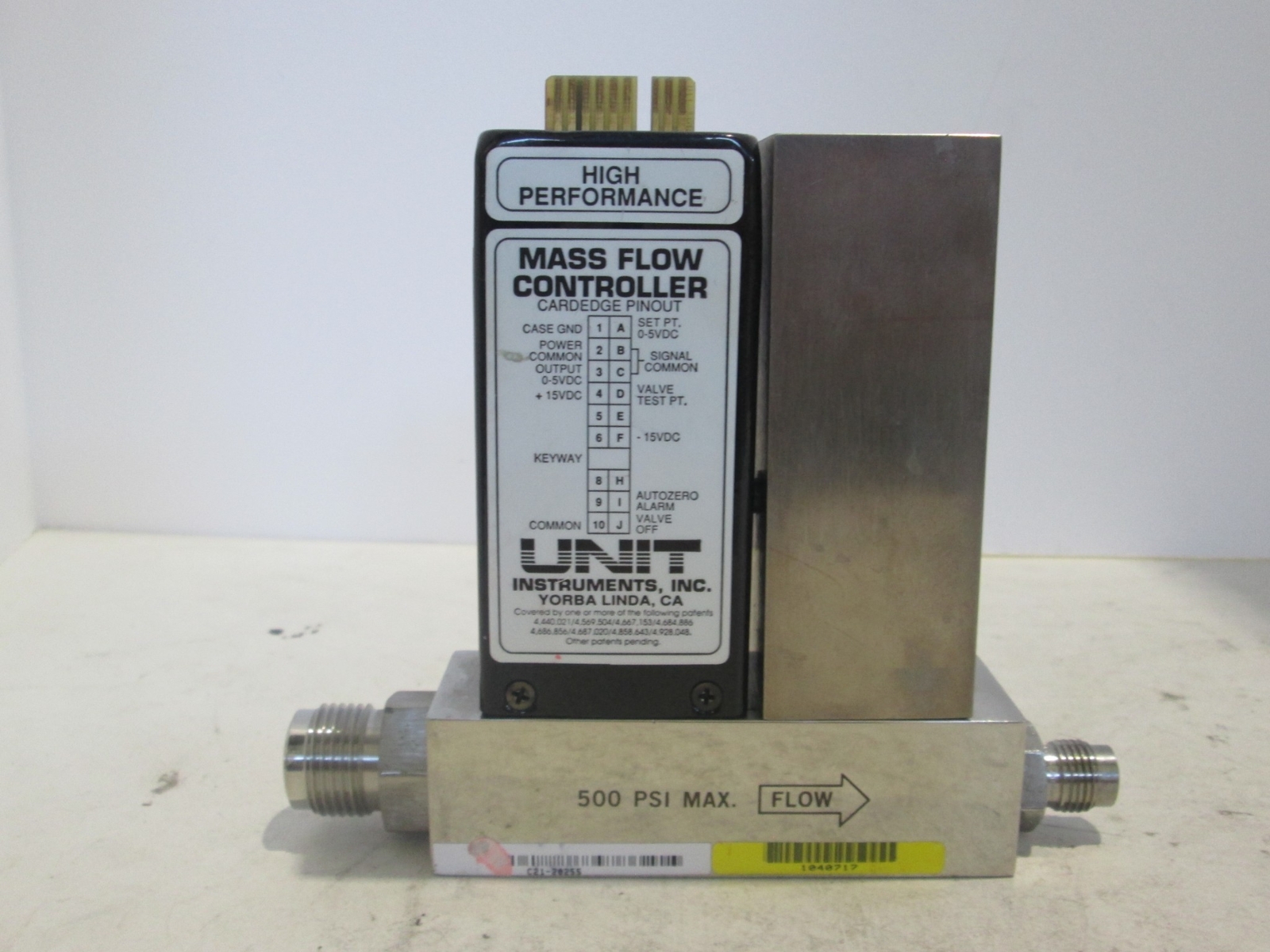 Unit, UFC-2000, Mass Flow Controller, 20 SLM, H2, Used