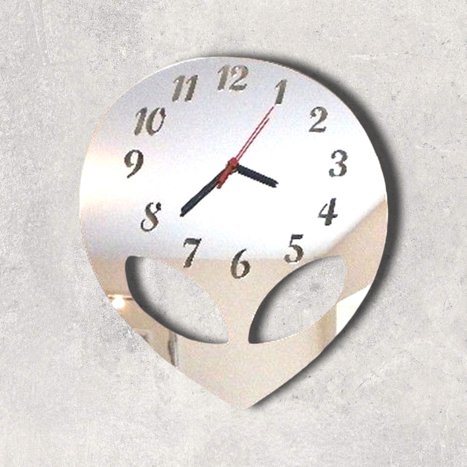 Alien Shaped Clocks - Many Colour Choices