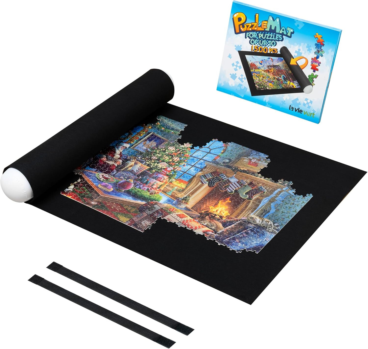 Jigsaw Puzzle Mat Roll Up, Portable Puzzle Board Puzzle Storage Puzzle Saver, En