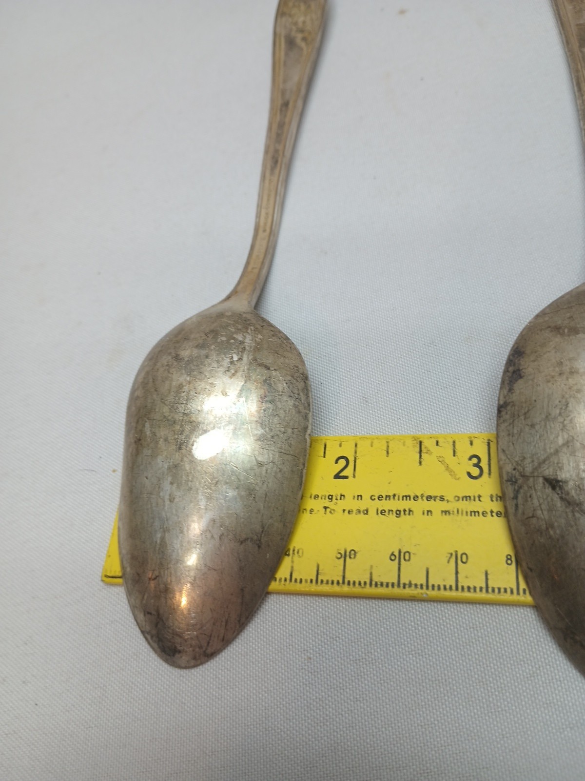 2 Vintage Oneida Tudor Plate Serving Spoons 8.5" Kitchen Utensil