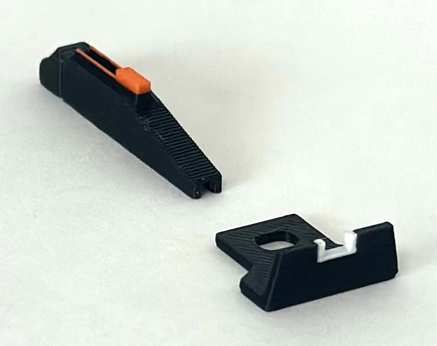 Old Daisy Model 25 Air Rifle Sight Upgrade Kit -  Multicolor Front/Rear Sight