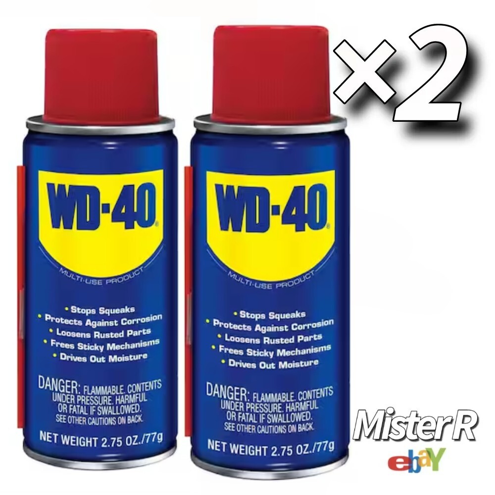 WD-40 Original Formula • Multi-Purpose Lubricant Spray • 2.75 oz "Handy Can" ×2