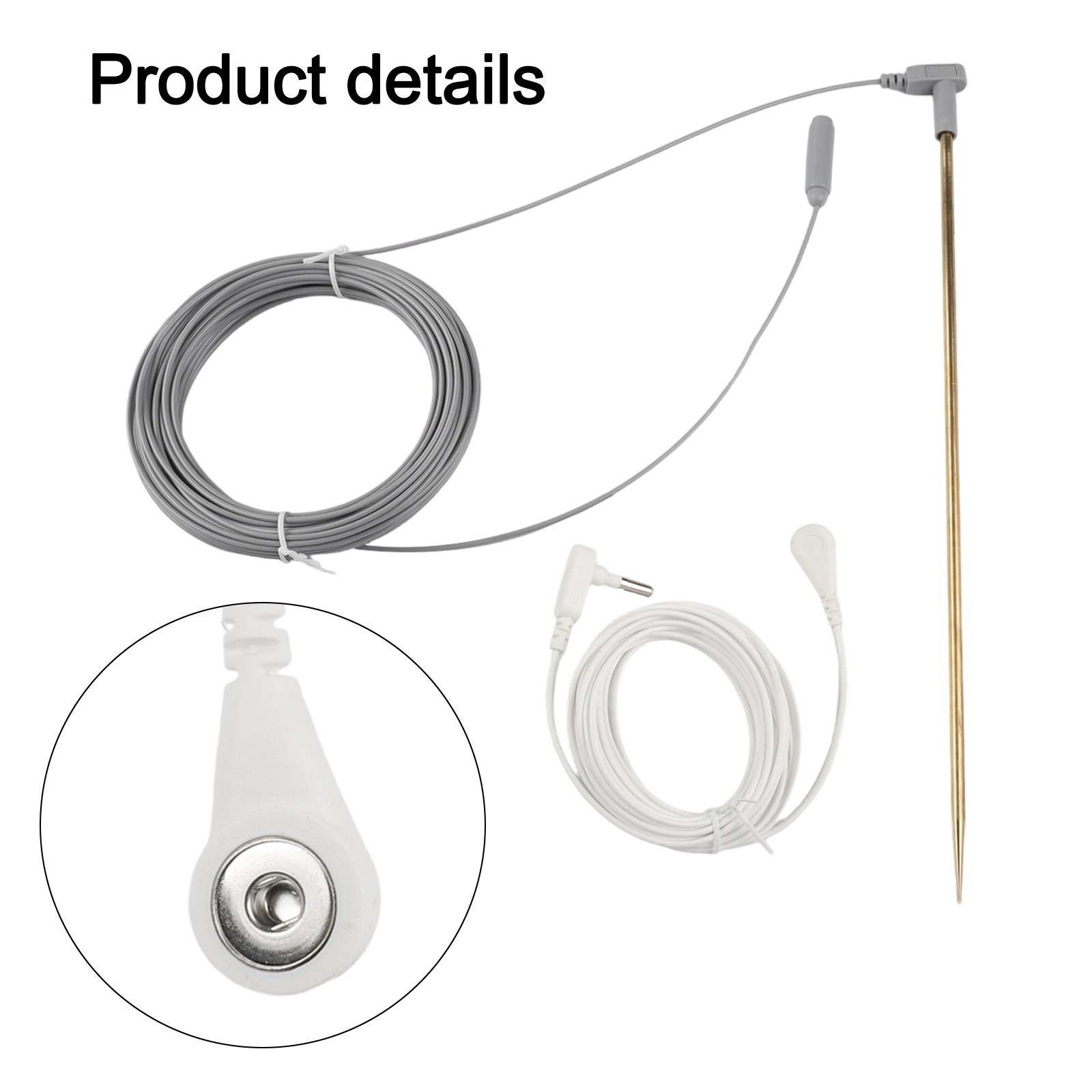 Grounding Rod 30cm Long with Ground Wire for Enhanced Electrical Safety