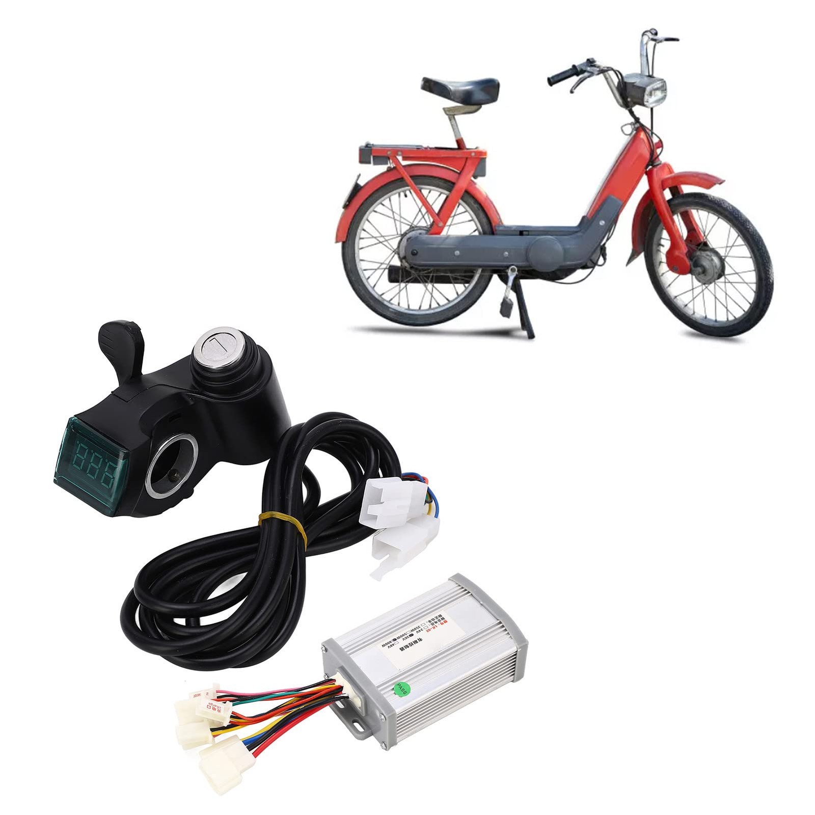 Controller Kit, Stable Speed 36V 800W Brush Motor Controller Easy Installatio...