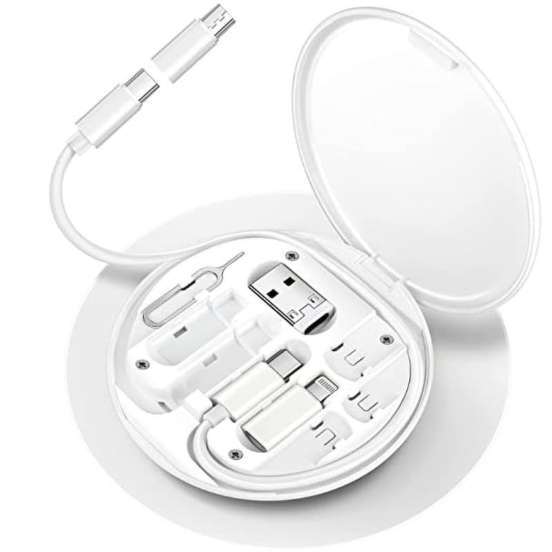 USB C Multi Adapter Kit Micro USB Type C Adapter Charging Cable W/Box, White