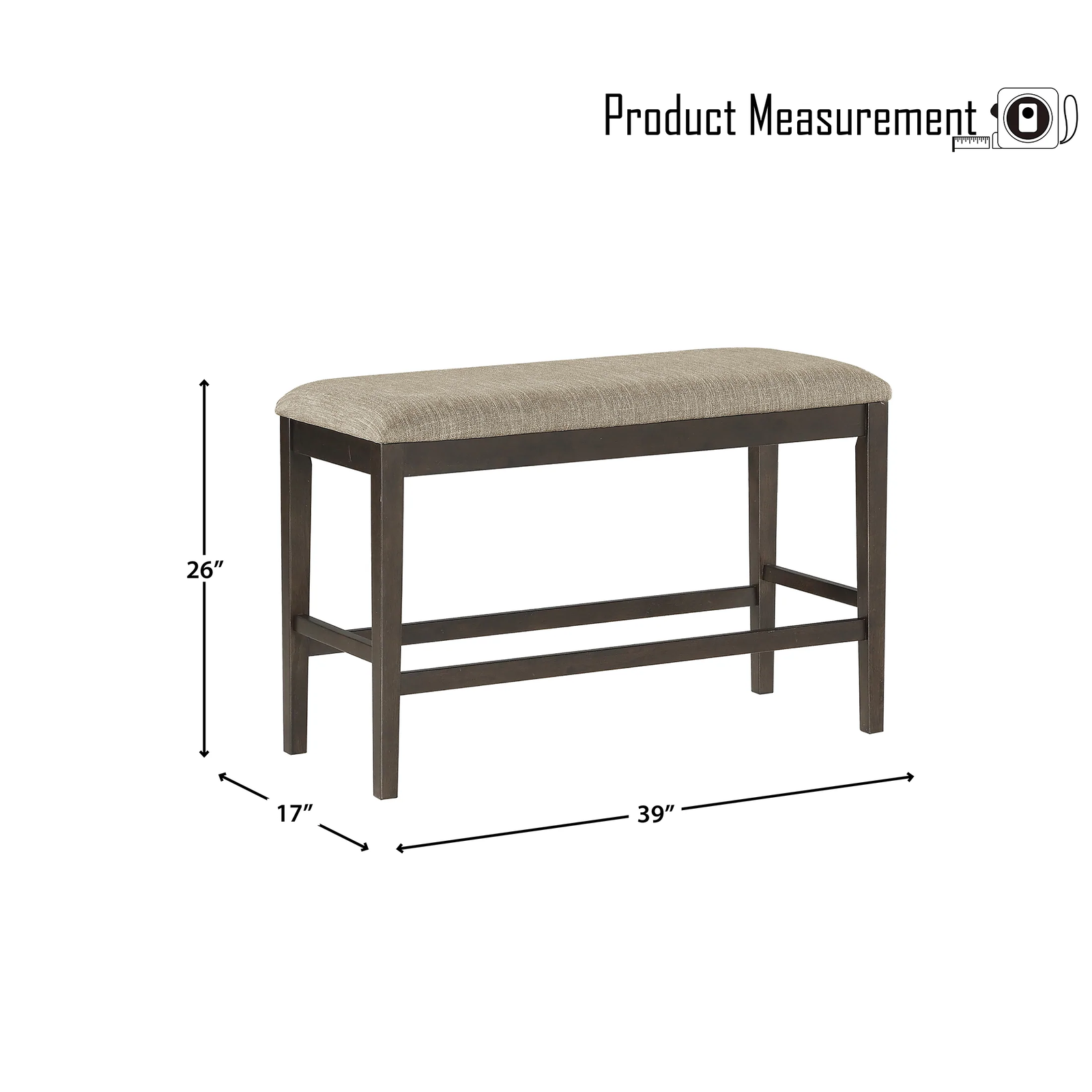 OakvillePark McIntyre Counter Height Bench