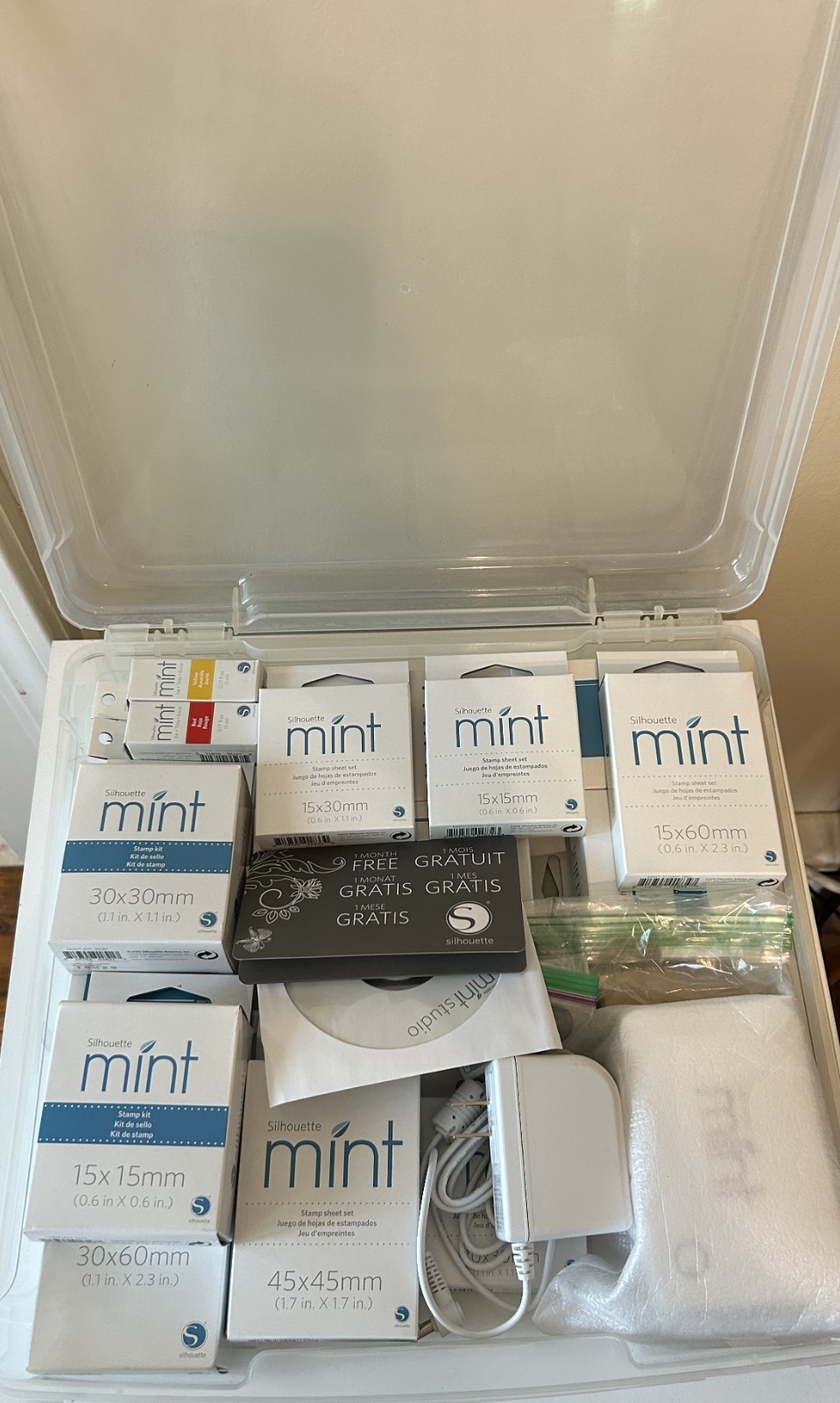 Silhouette Mint Custom Stamp Maker Machine NEW W/ EXTRAS See Description
