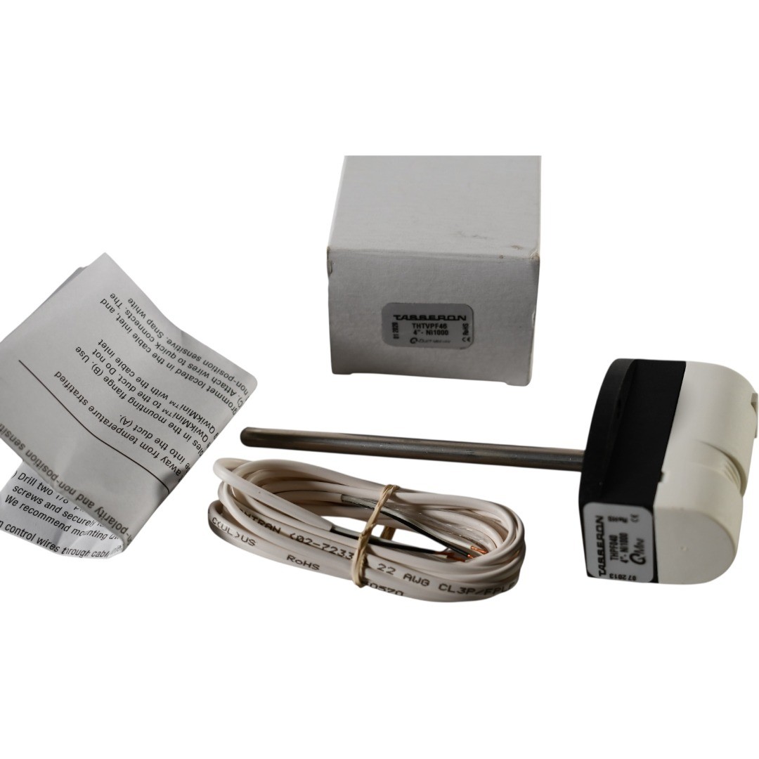 NEW Tasseron THTVPB46 : Mini Duct Mount Temperature Sensor, 4'' Probe with NEMA