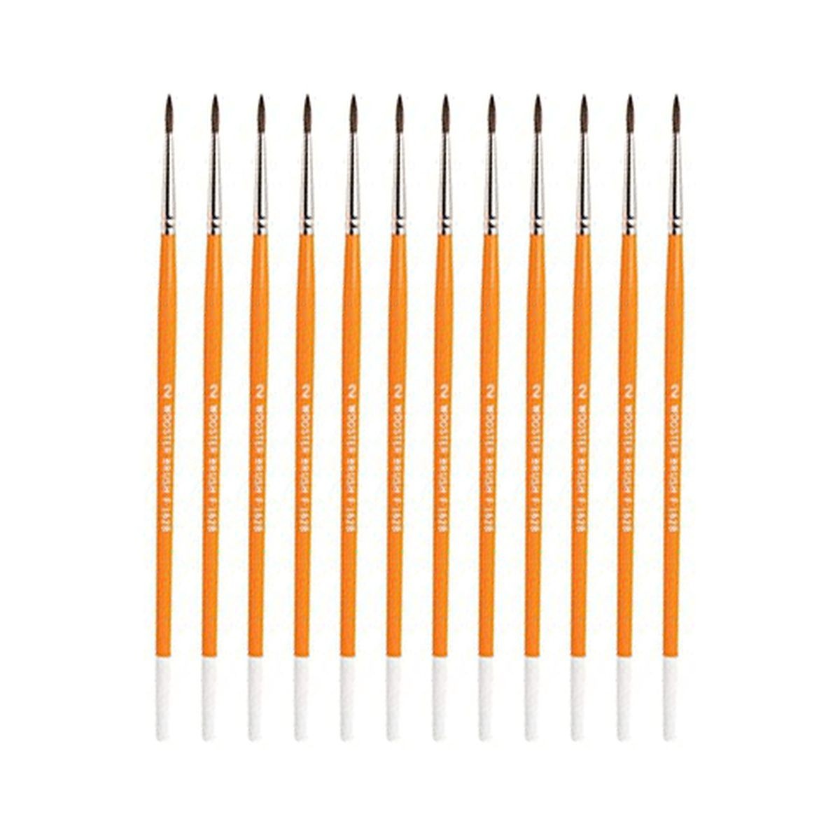 Wooster -2 Camel Watercolor Pointed Artist Paintbrush 12-Pack, F1628-2-12PK