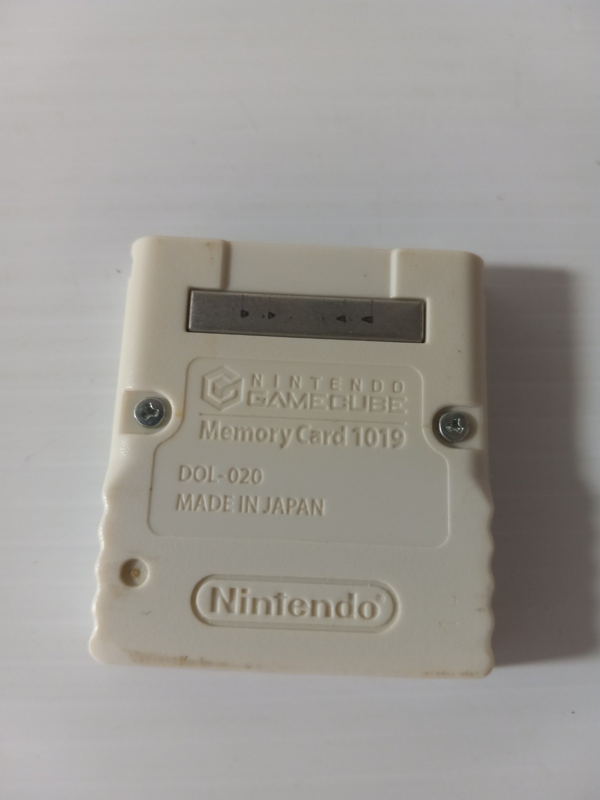 Nintendo GameCube White Memory Card 1019 OEM Authentic DOL-020