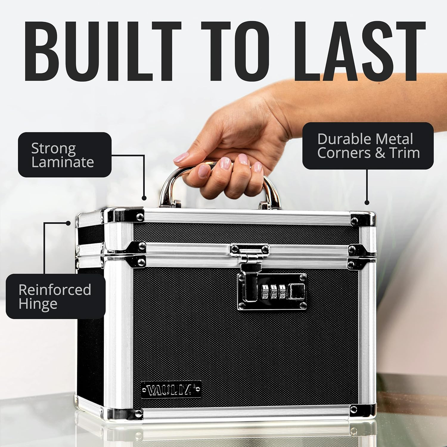Secure Security Lock Boxes - Safe Combination Lock Box, Storage for Docu