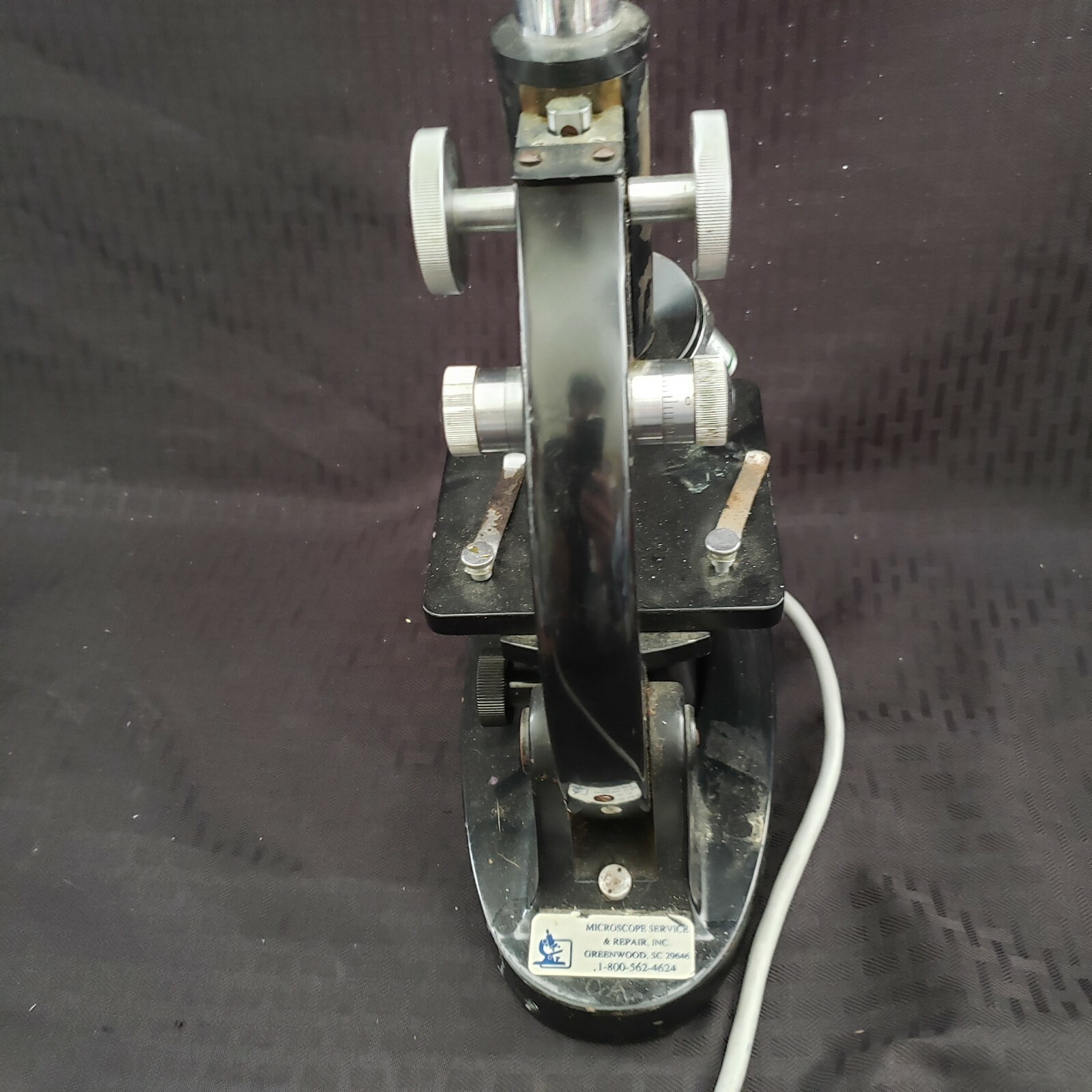 Vintage Original Graf Apsco Slide Microscope With Light