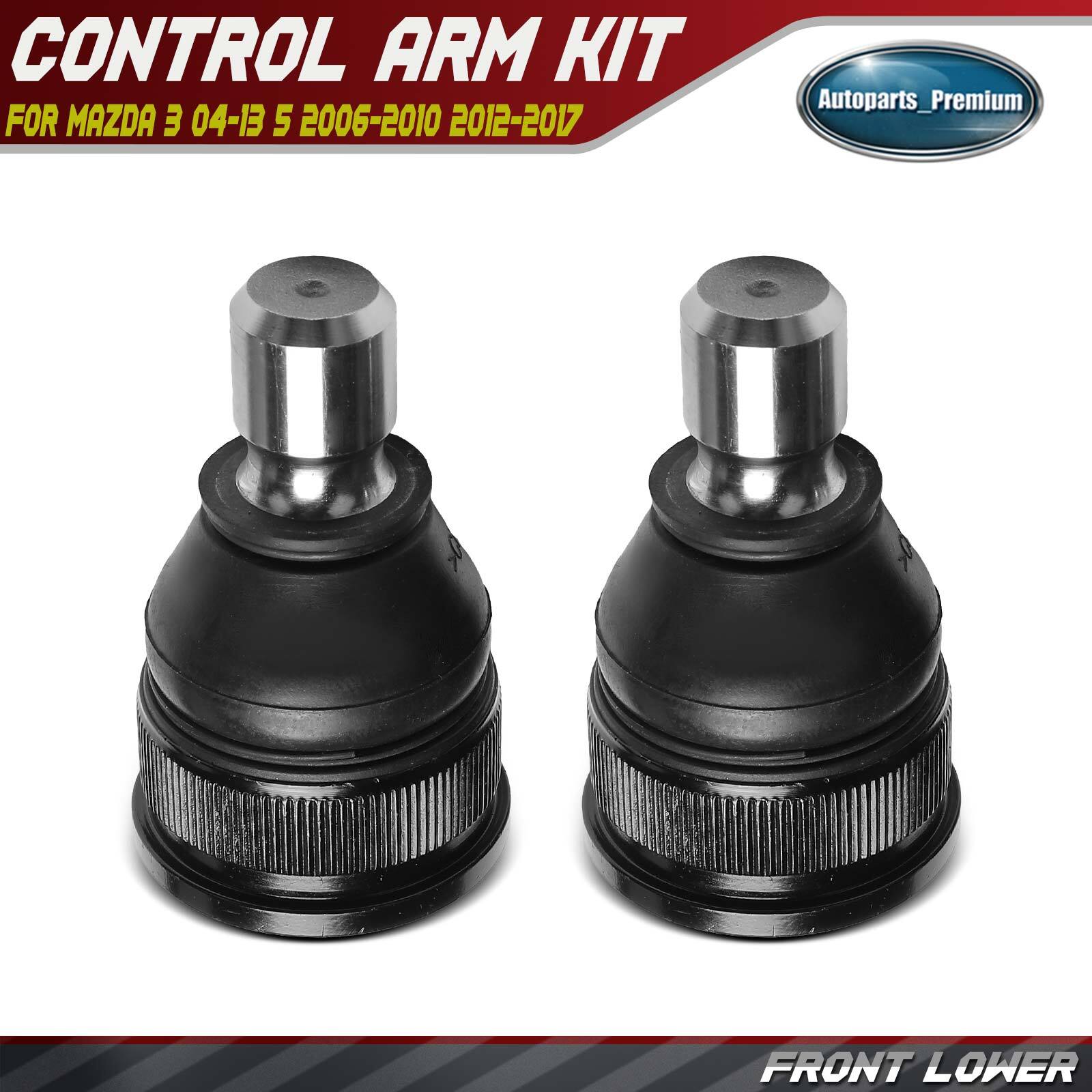 2Pcs Front Lower Side Ball Joint Kit for Mazda 3 2004-2013 5 2006-2010 2012-2017